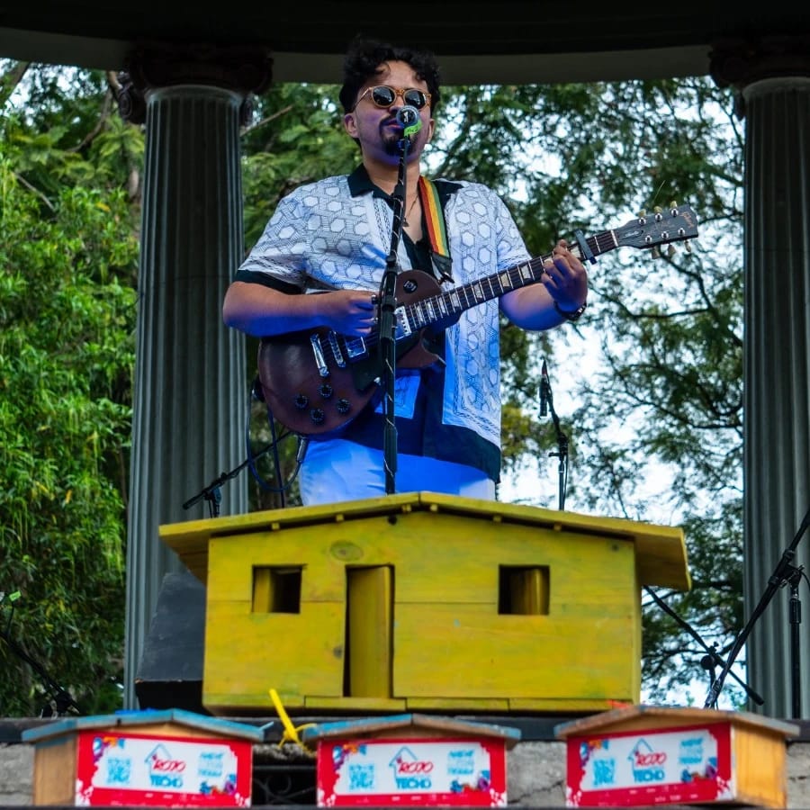 Desde el Templo de la música del parque Morazán. Festival SOMOS 2024